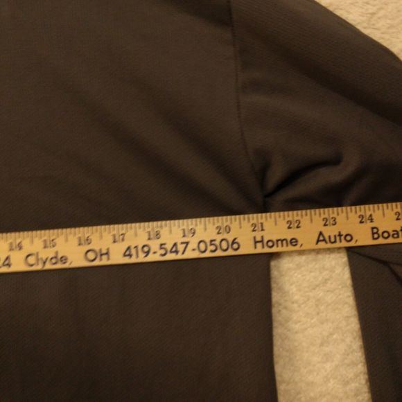 Brooks tshirt mens L Large gray runing shoes long sleeve polyester crew neck - Picture 7 of 9